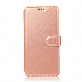 Capa De Couro Para Samsung Galaxy A30 Silicone E Couro Sintético