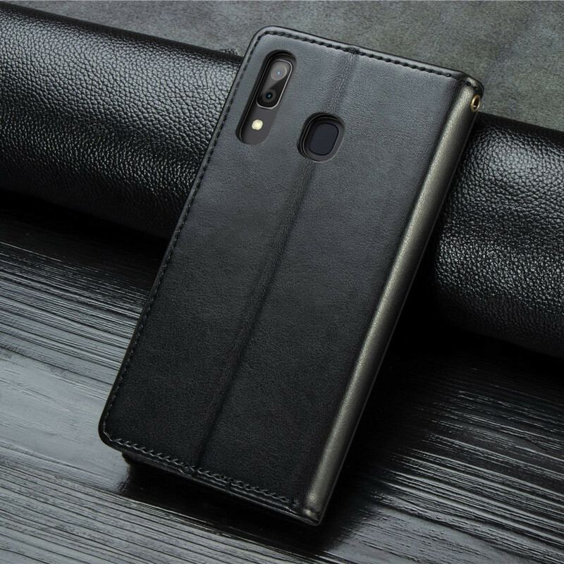 Capa Flip Para Samsung Galaxy A30 Negócios De Couro De Estilo