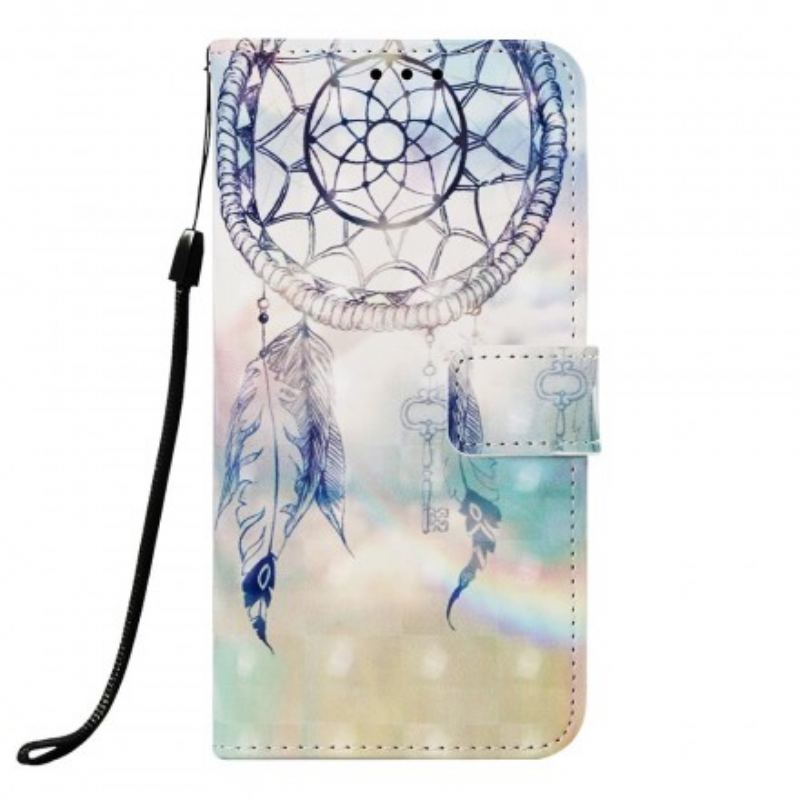 Capa Folio Para Samsung Galaxy A30 Apanhador De Sonhos Aquarela