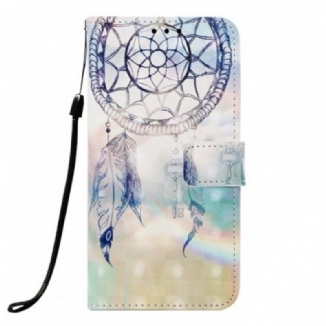 Capa Folio Para Samsung Galaxy A30 Apanhador De Sonhos Aquarela