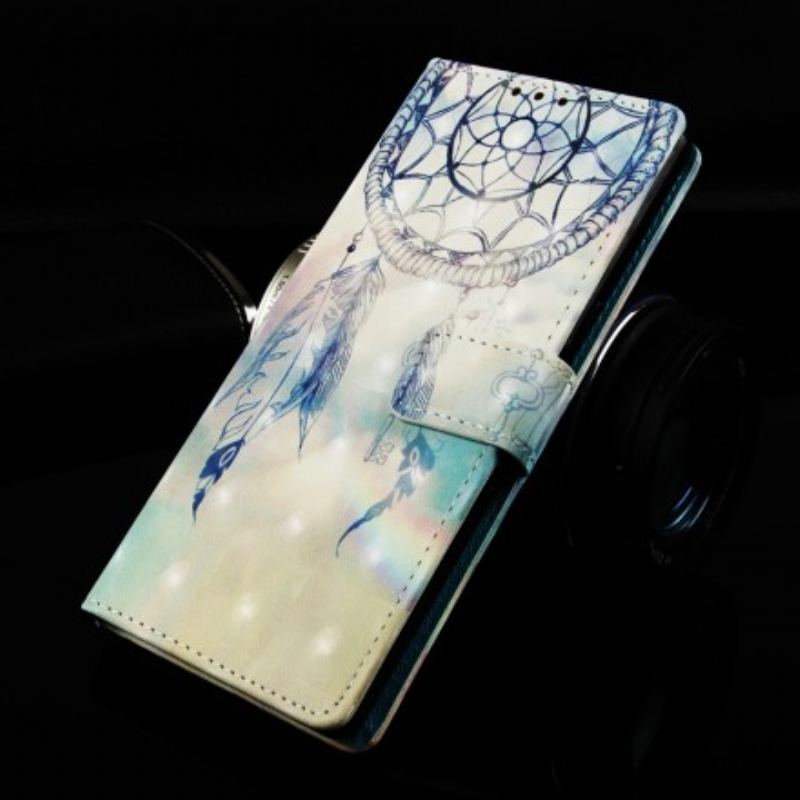 Capa Folio Para Samsung Galaxy A30 Apanhador De Sonhos Aquarela