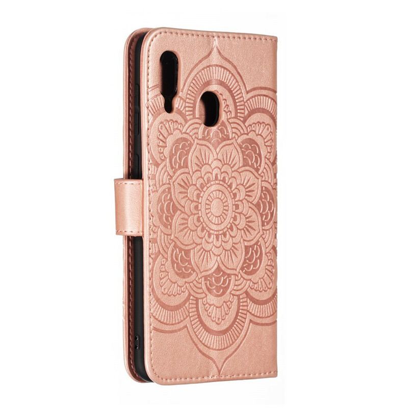 Capa Folio Para Samsung Galaxy A30 Mandala E Diamantes