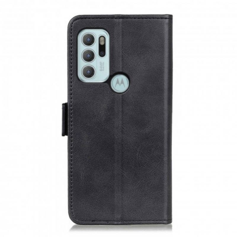 Capa Folio Para Moto G60S Fecho Duplo