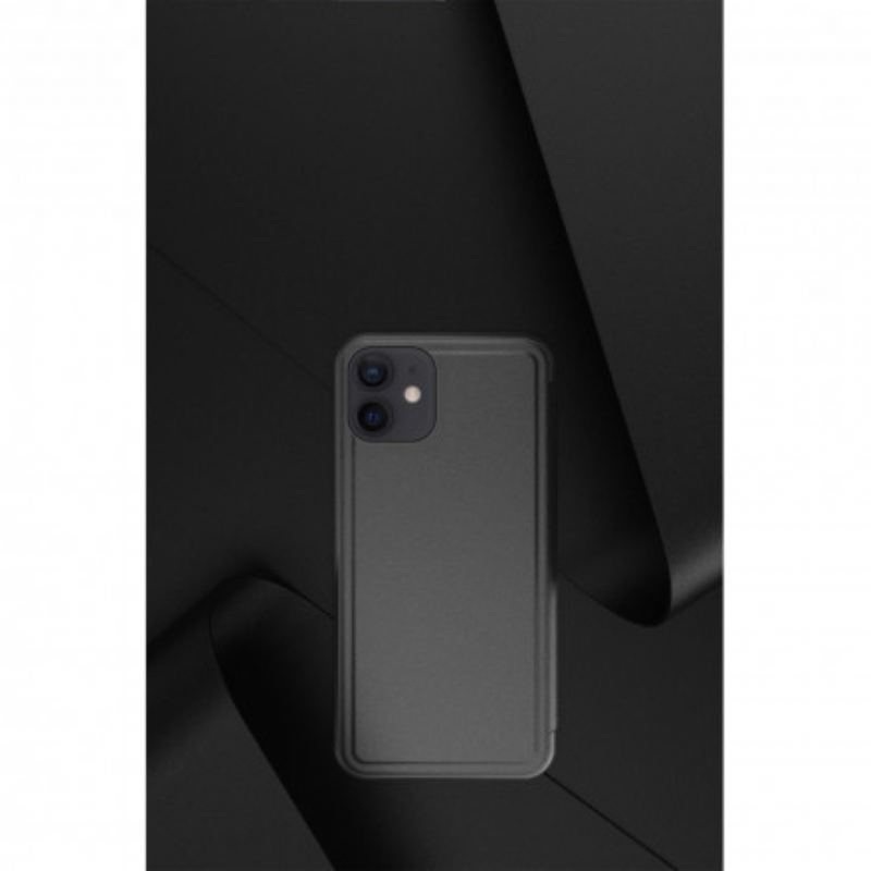 Capa De Celular Para iPhone 11 Couro Sintético Texturizado