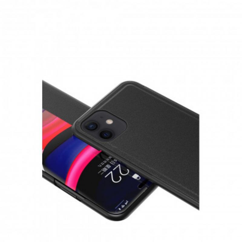 Capa De Celular Para iPhone 11 Couro Sintético Texturizado