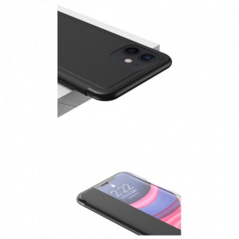 Capa De Celular Para iPhone 11 Couro Sintético Texturizado