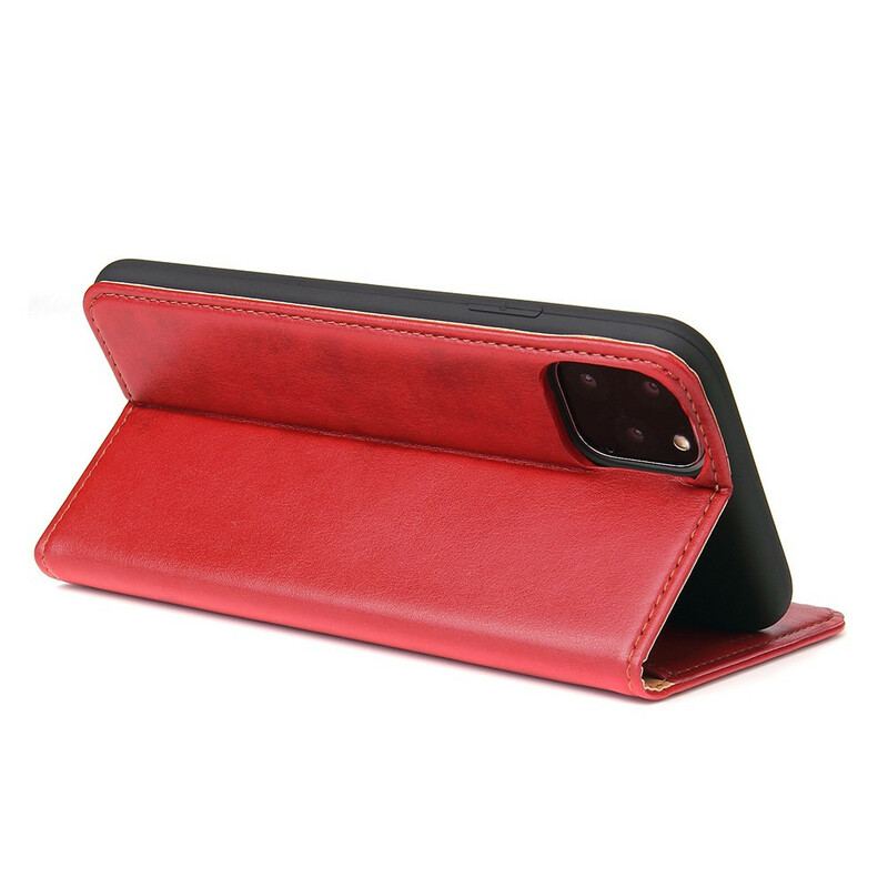 Capa De Celular Para iPhone 11 Flip Couro Falso Clássico