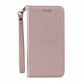 Capa De Celular Para iPhone 11 Flip Estilo De Couro Macio Com Alça