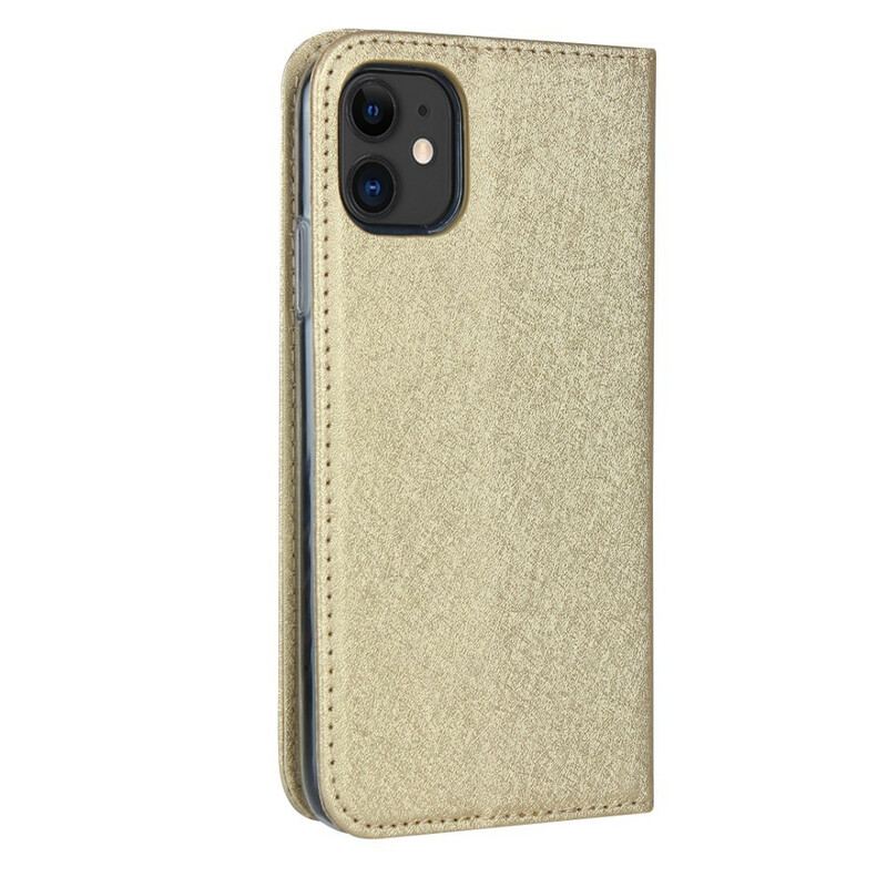 Capa De Celular Para iPhone 11 Flip Estilo De Couro Macio Com Alça