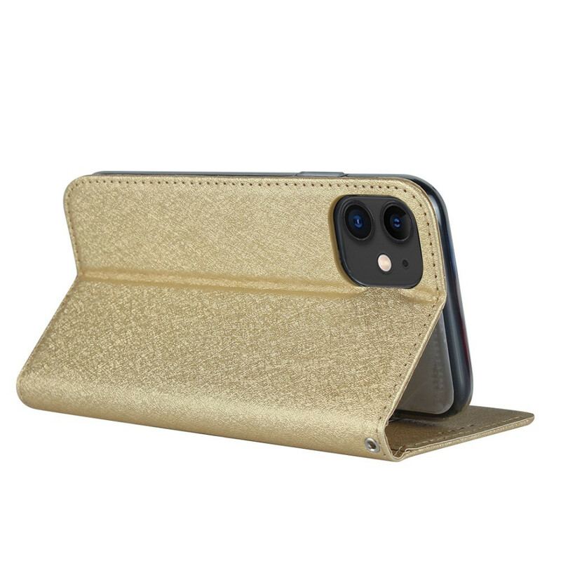 Capa De Celular Para iPhone 11 Flip Estilo De Couro Macio Com Alça