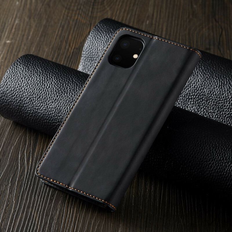 Capa De Celular Para iPhone 11 Flip Forwenw Efeito Couro