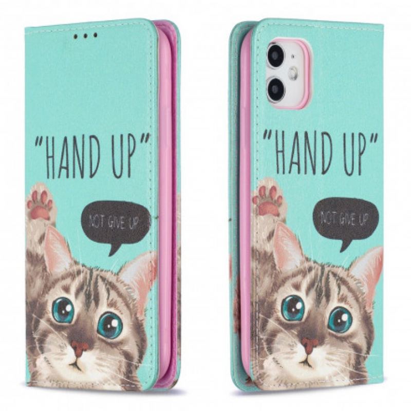 Capa De Celular Para iPhone 11 Flip Hand-up