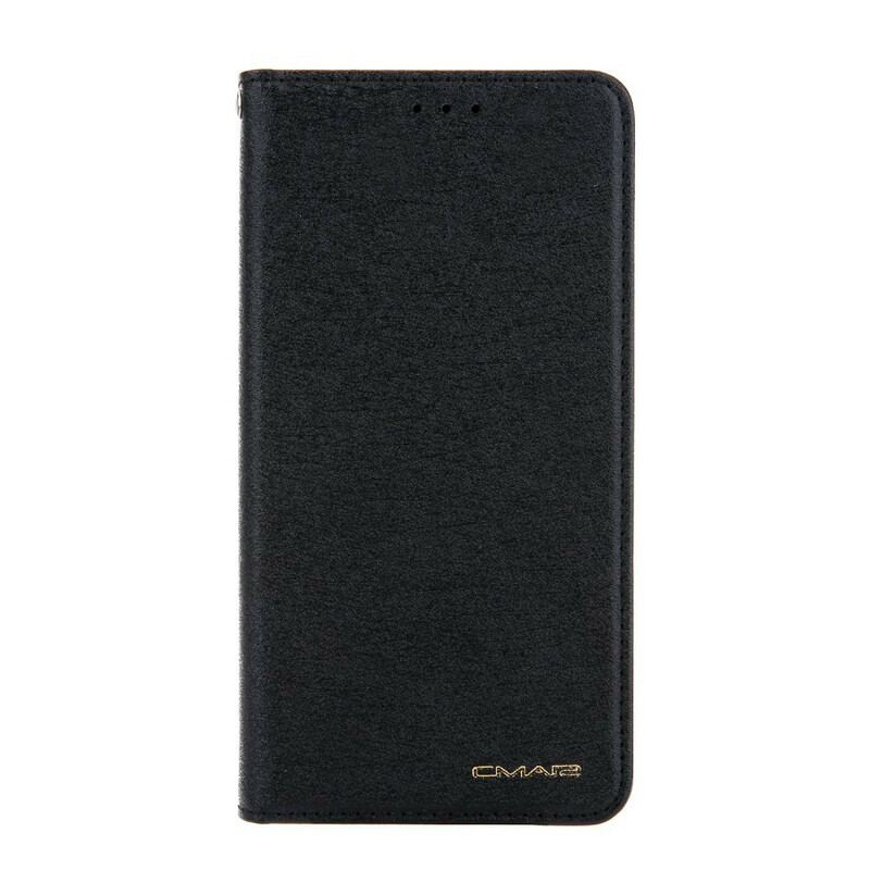 Capa De Celular Para iPhone 11 Flip Textura De Seda Com Efeito De Couro