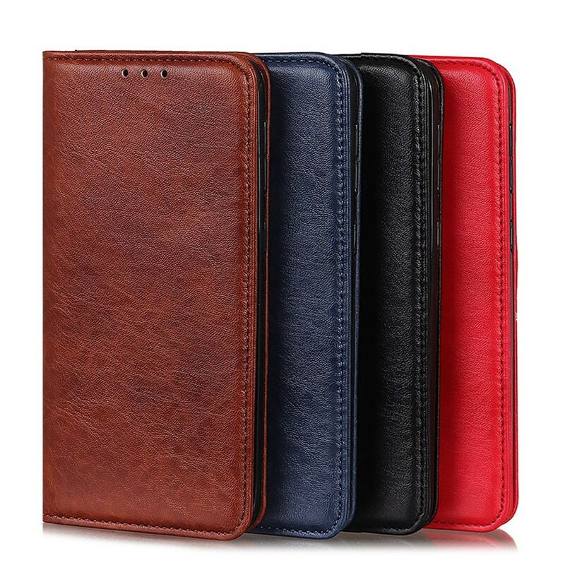 Capa De Celular Para iPhone 11 Flip Versão Couro Rachado