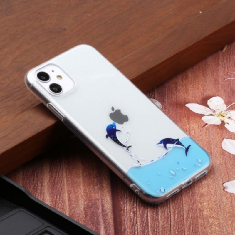 Capa De Celular Para iPhone 11 Jogos De Golfinhos