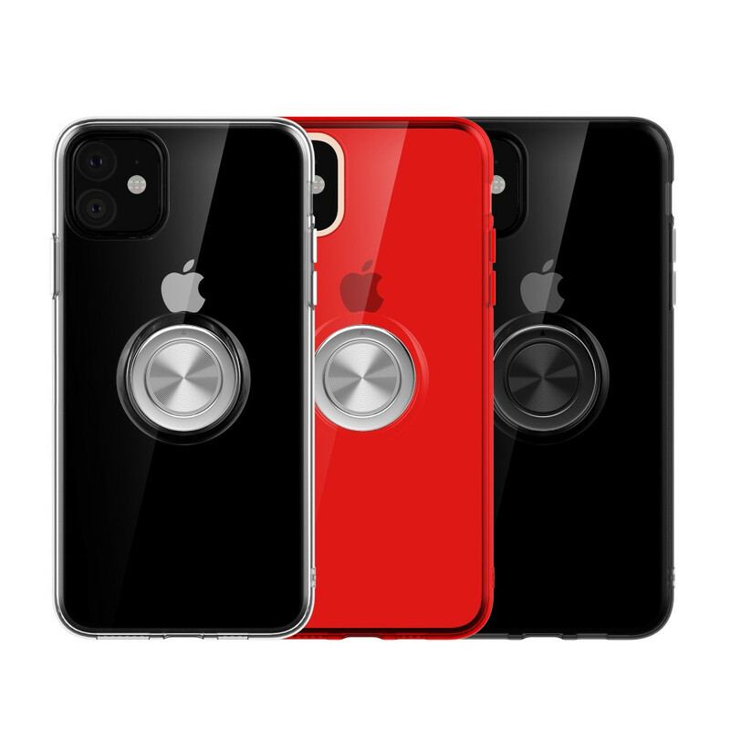 Capa De Celular Para iPhone 11 Transparente Com Suporte De Anel