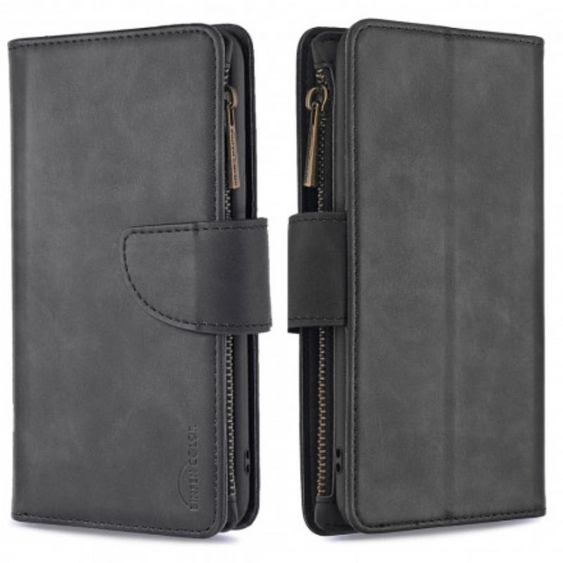 Capa Flip Para iPhone 11 Bolsa Multifuncional Com Zíper