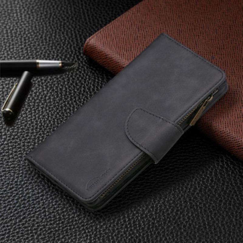 Capa Flip Para iPhone 11 Bolsa Multifuncional Com Zíper