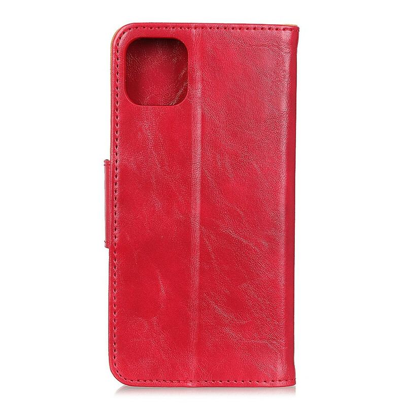 Capa Flip Para iPhone 11 De Couro Aba Magnética De Dupla Face