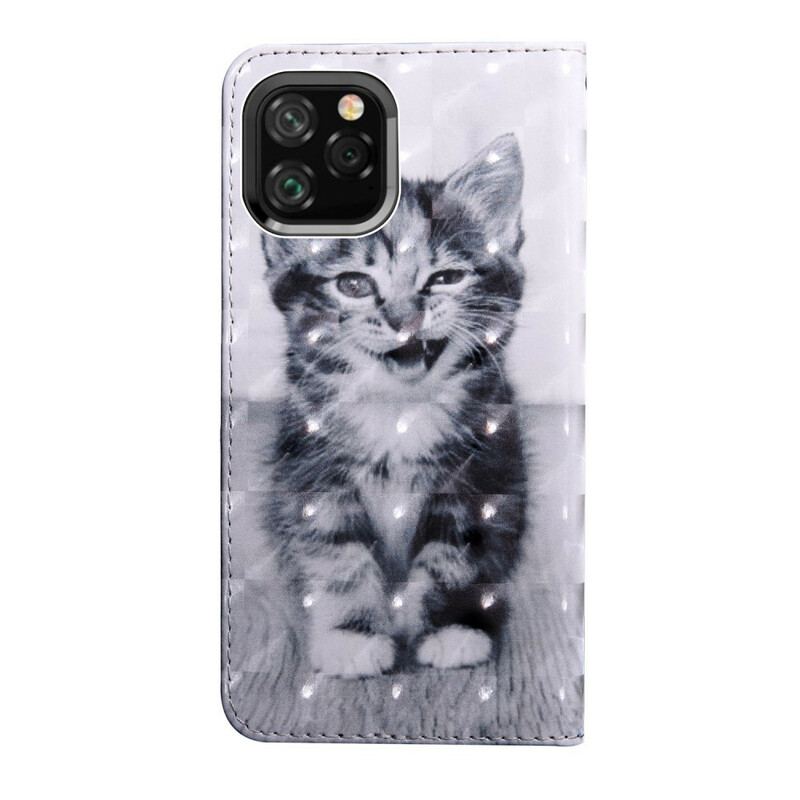 Capa Flip Para iPhone 11 Inácio. O Gatinho