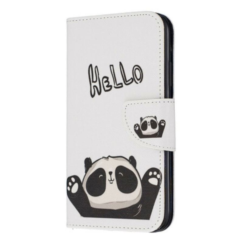 Capa Flip Para iPhone 11 Olá Panda