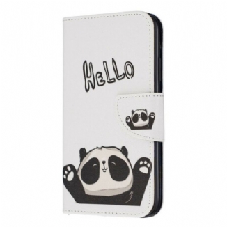 Capa Flip Para iPhone 11 Olá Panda