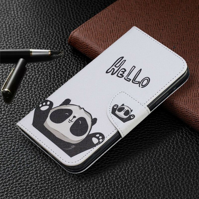 Capa Flip Para iPhone 11 Olá Panda