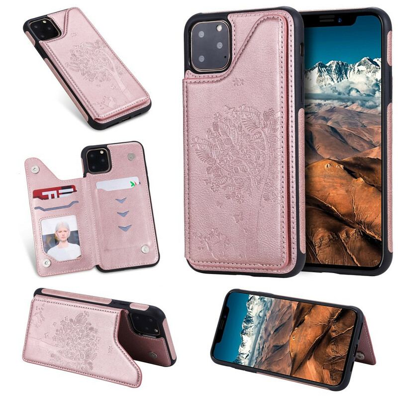 Capa Para iPhone 11 Cat Print Multifuncional