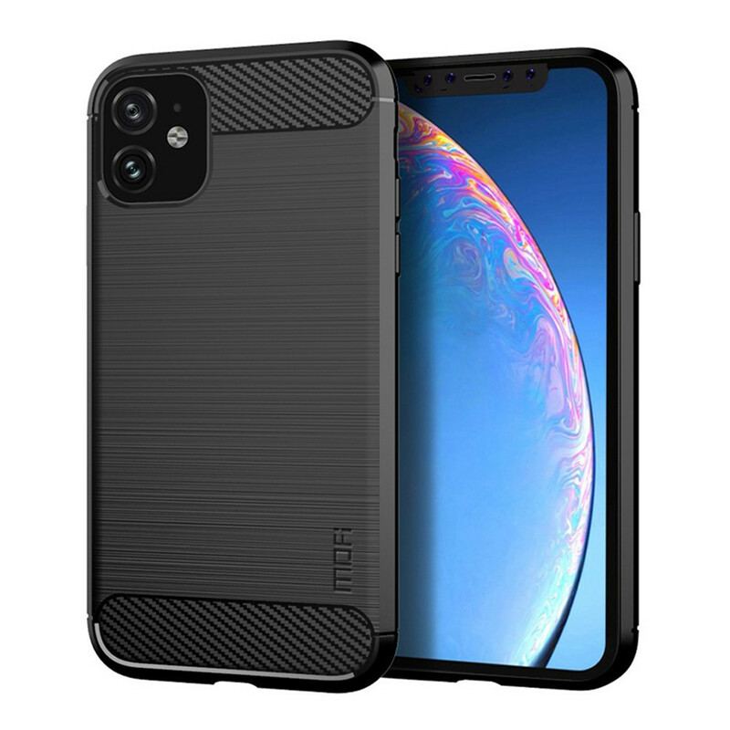 Capa Para iPhone 11 Fibra De Carbono Escovada Mofi