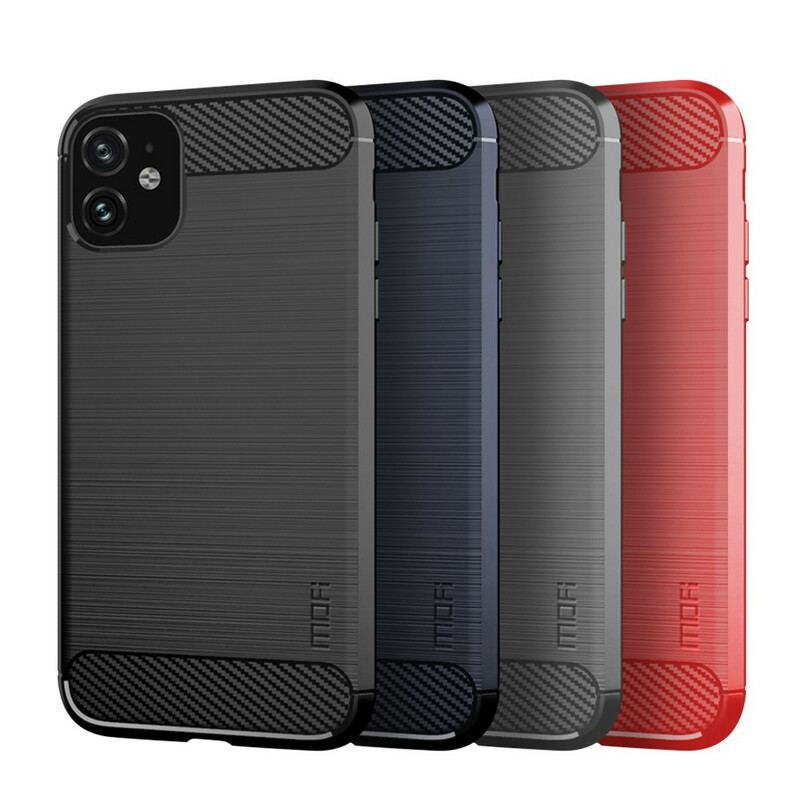 Capa Para iPhone 11 Fibra De Carbono Escovada Mofi