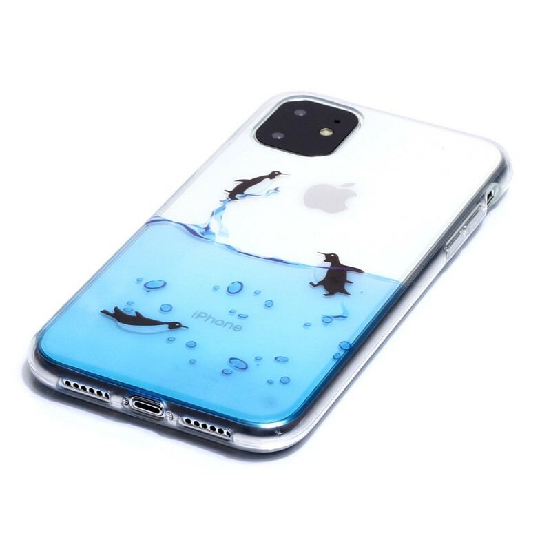 Capa Para iPhone 11 Jogo De Pinguim Sem Costura