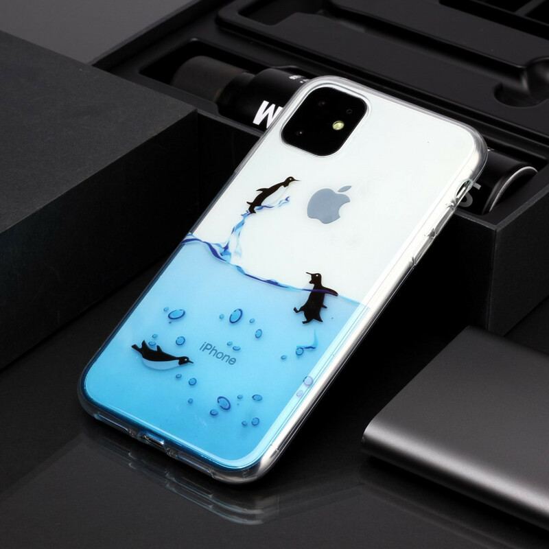 Capa Para iPhone 11 Jogo De Pinguim Sem Costura