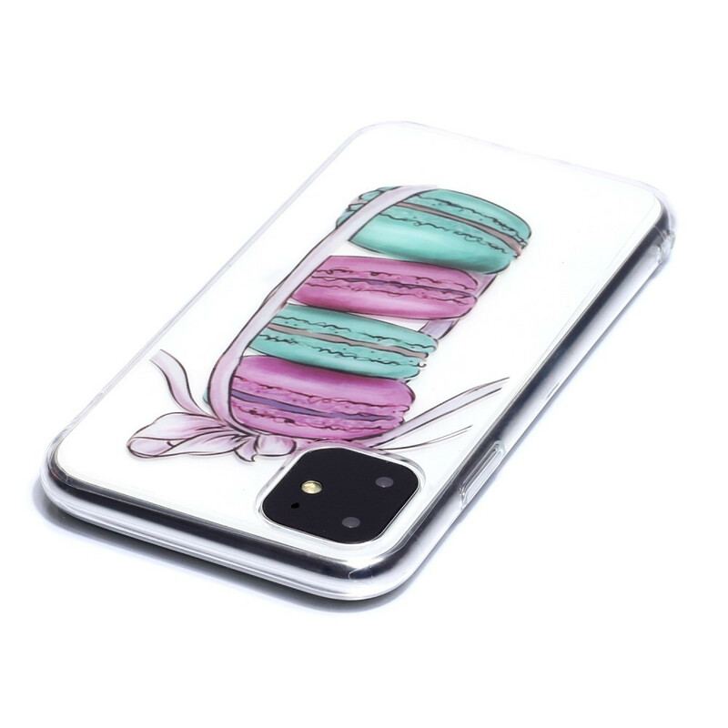 Capa Para iPhone 11 Macarons Gourmet Transparentes