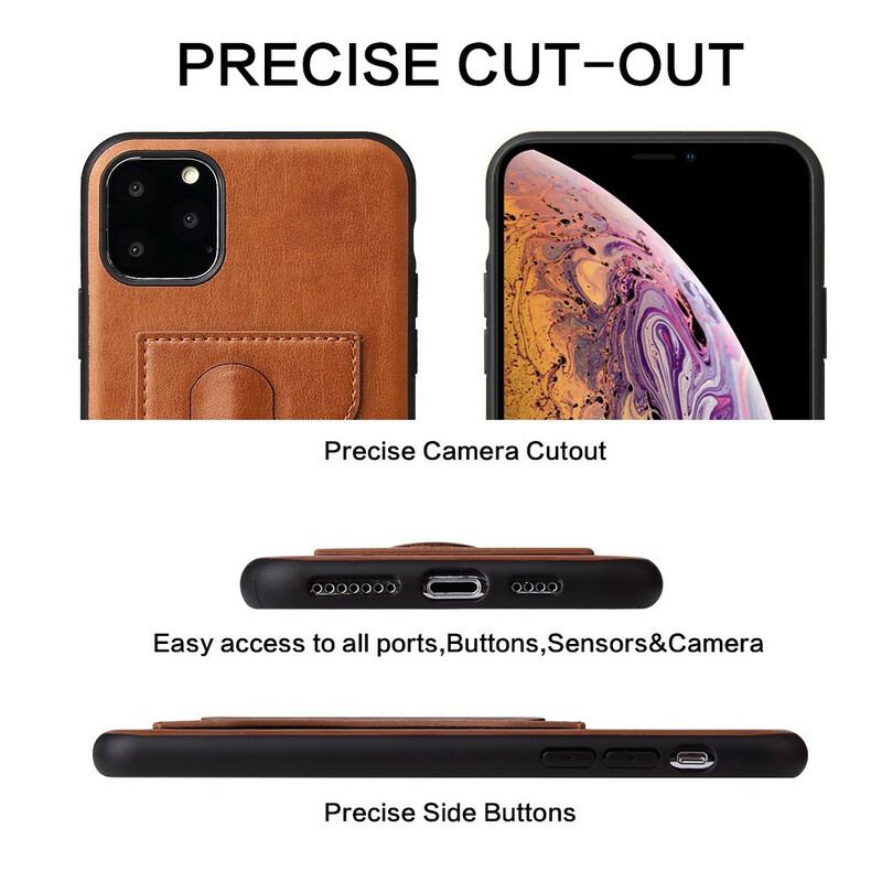 Capa Para iPhone 11 Porta-cartões Fierre Shann E Suporte