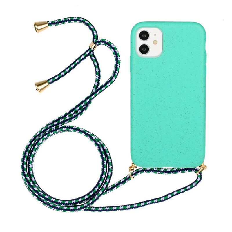 Capa Para iPhone 11 Silicone Com Cordão Colorido