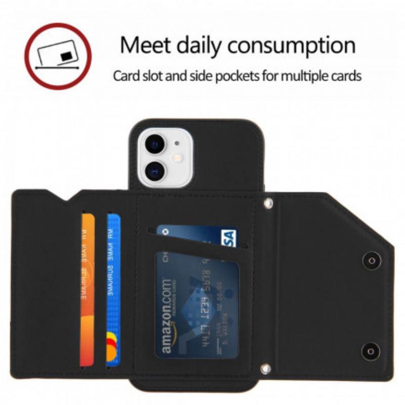 Capa Para iPhone 11 Suporte Multi-card Hands-free