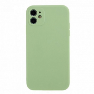 Capa Para iPhone 11 Tapete De Silicone Cor Pura