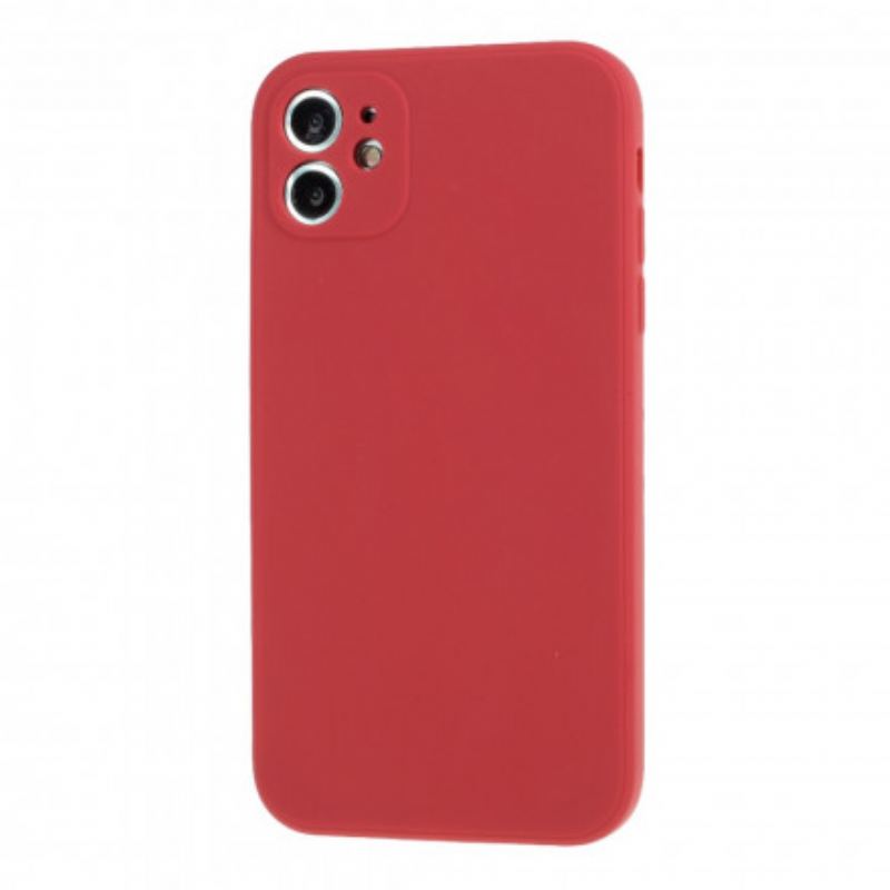 Capa Para iPhone 11 Tapete De Silicone Cor Pura