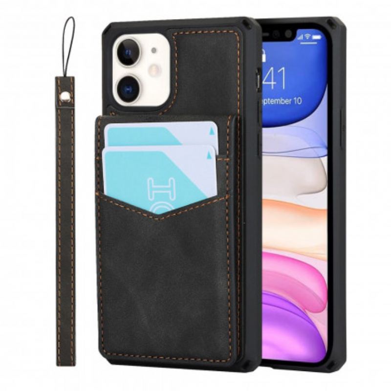 Capa Para iPhone 11 Titulares De Cartão De Suporte Vertical E Horizontal