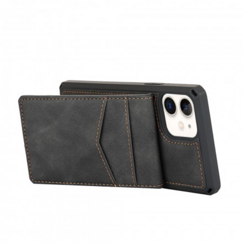 Capa Para iPhone 11 Titulares De Cartão De Suporte Vertical E Horizontal