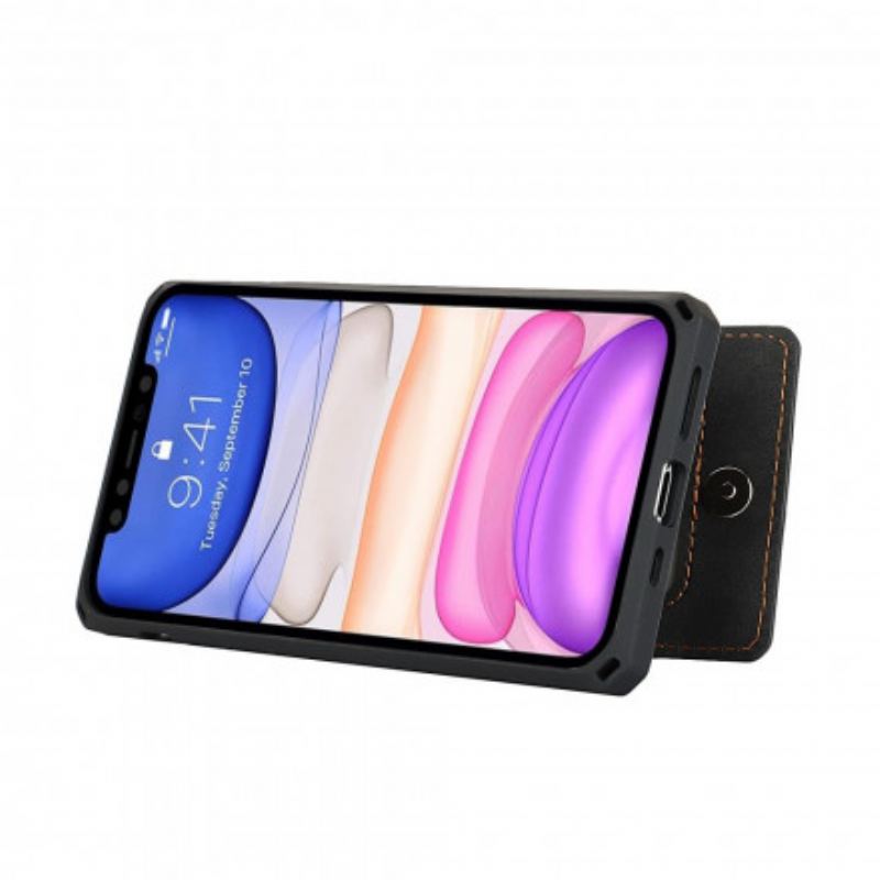 Capa Para iPhone 11 Titulares De Cartão De Suporte Vertical E Horizontal