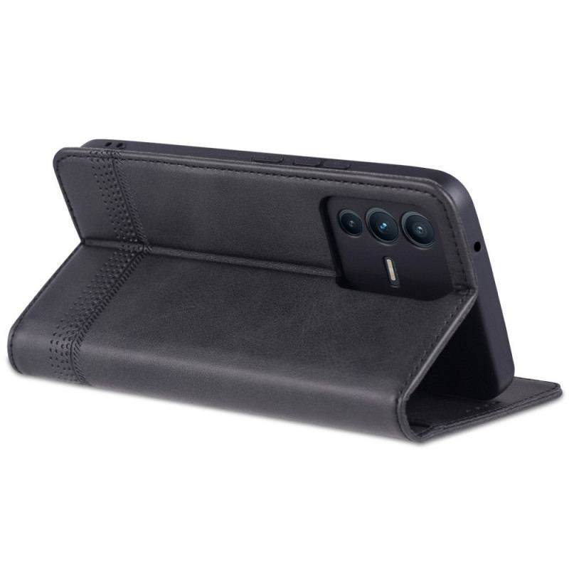 Capa De Celular Para Vivo V23 5G Flip Couro Sintético Azns