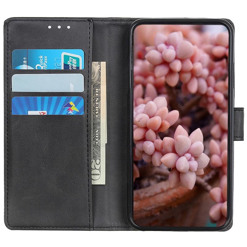 Capa De Couro Para Vivo V23 5G Couro Sintético Fosco