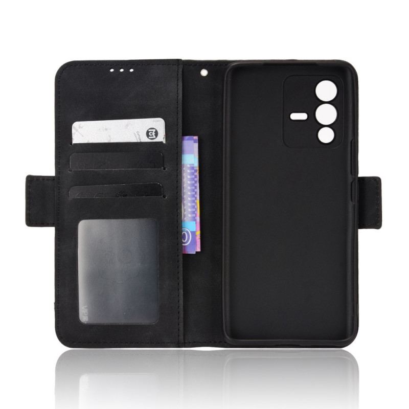 Capa Flip Para Vivo V23 5G Cartões Múltiplos