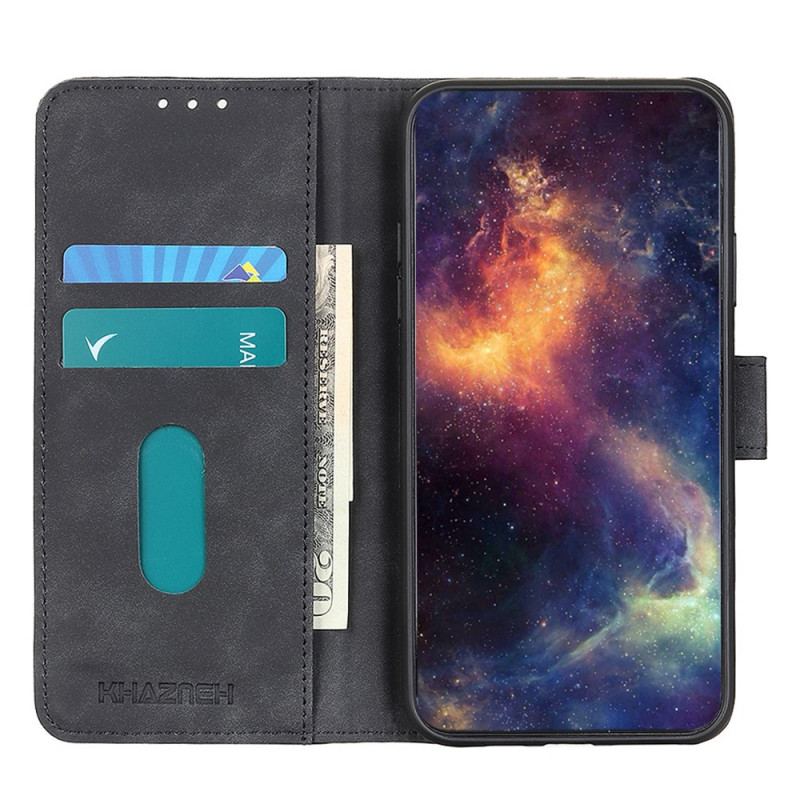 Capa Flip Para Vivo V23 5G Efeito Couro Vintage Khazneh