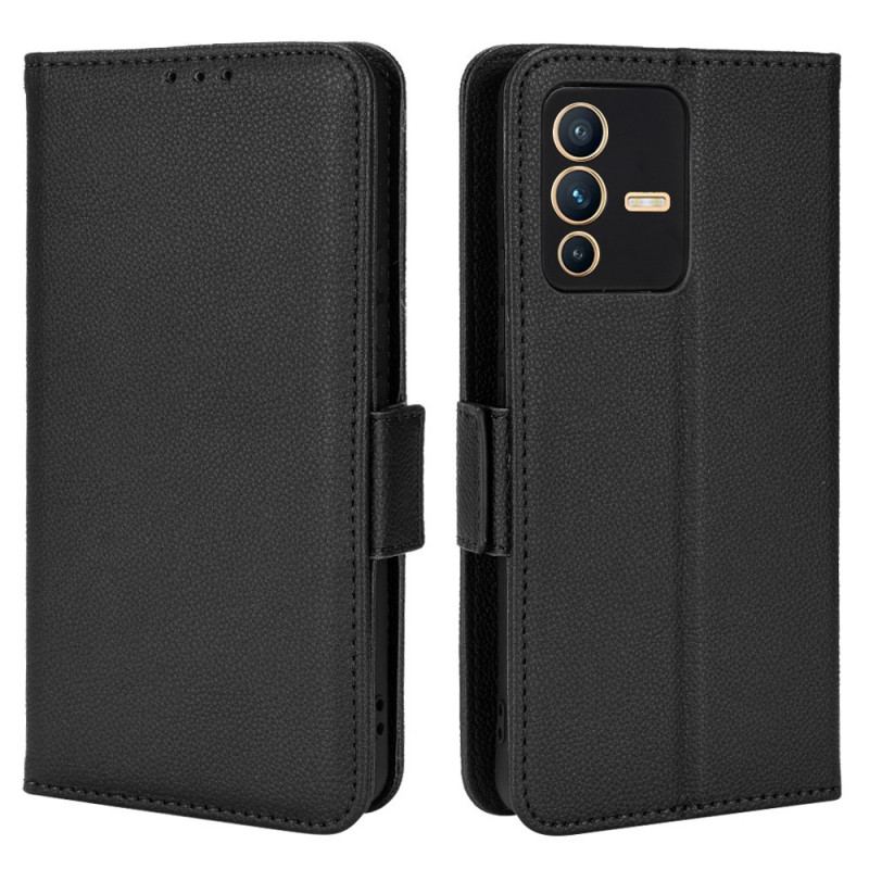 Capa Flip Para Vivo V23 5G Fecho Duplo Finesse