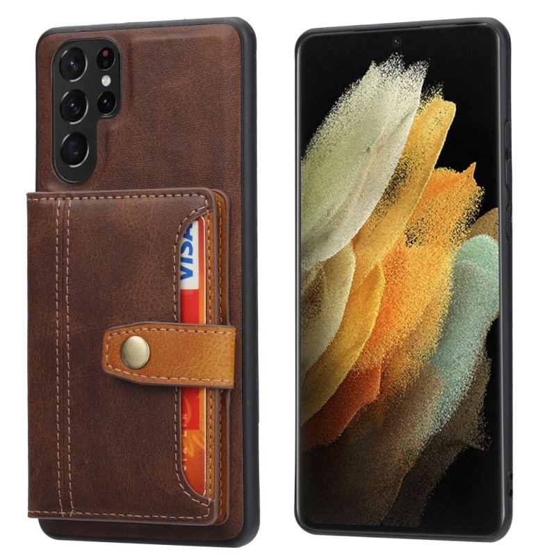 Capa De Celular Para Samsung Galaxy S22 Ultra 5G Alça De Suporte Para Titular Do Cartão