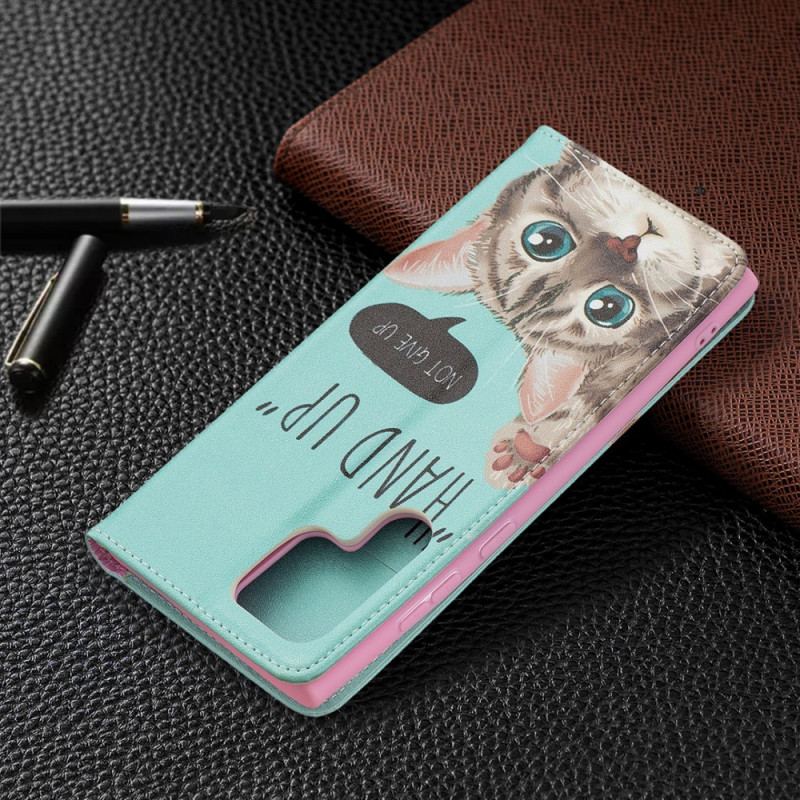 Capa De Celular Para Samsung Galaxy S22 Ultra 5G Flip Hand-up