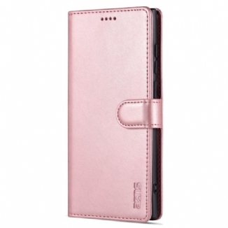 Capa De Couro Para Samsung Galaxy S22 Ultra 5G Azns