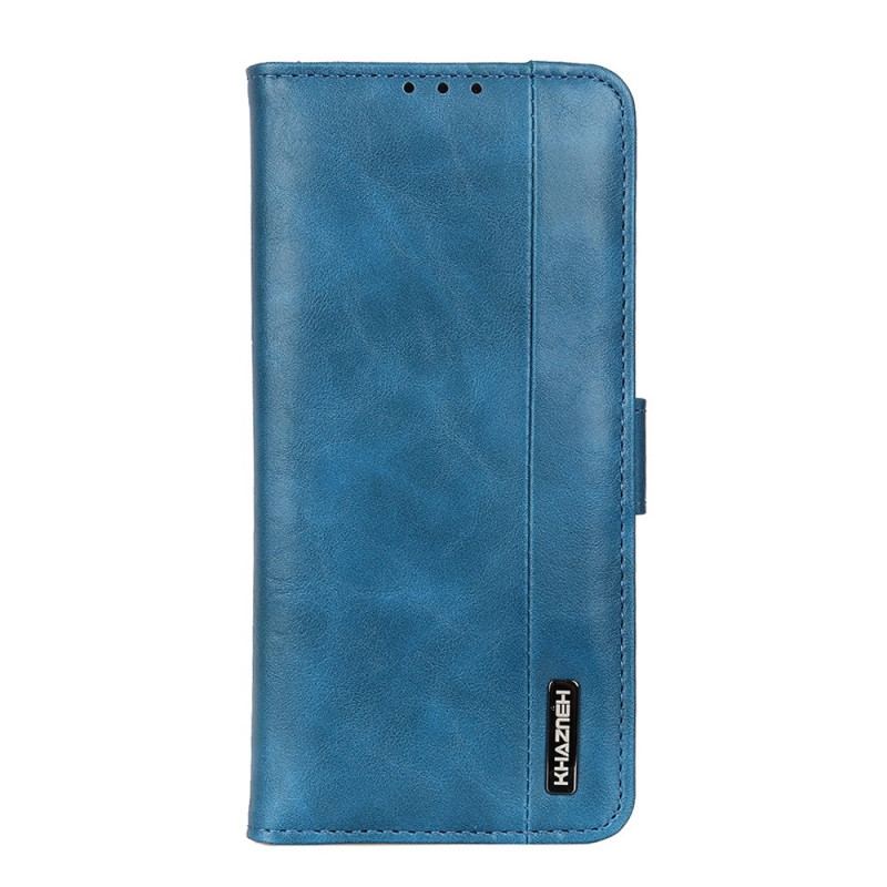 Capa De Couro Para Samsung Galaxy S22 Ultra 5G Couro Sintético Elegance Khazneh